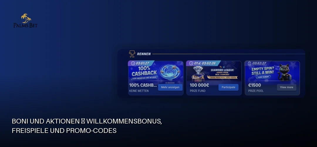 Palms Bet promotional banner